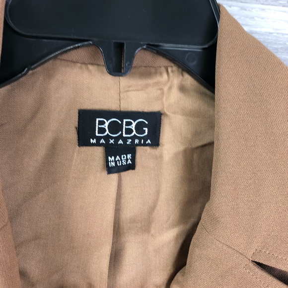 BCBGMaxAzria Tan Button Front Jacket - Picture 4 of 7